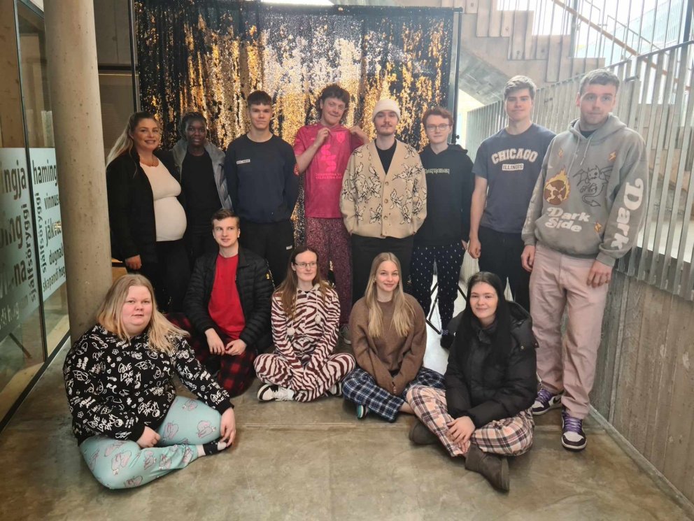 Hluti útskriftarhópsins