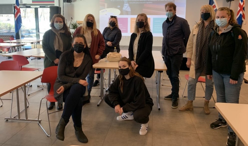 Nokkrir af kennaranemum í FMOS skólaárið 2020-2021