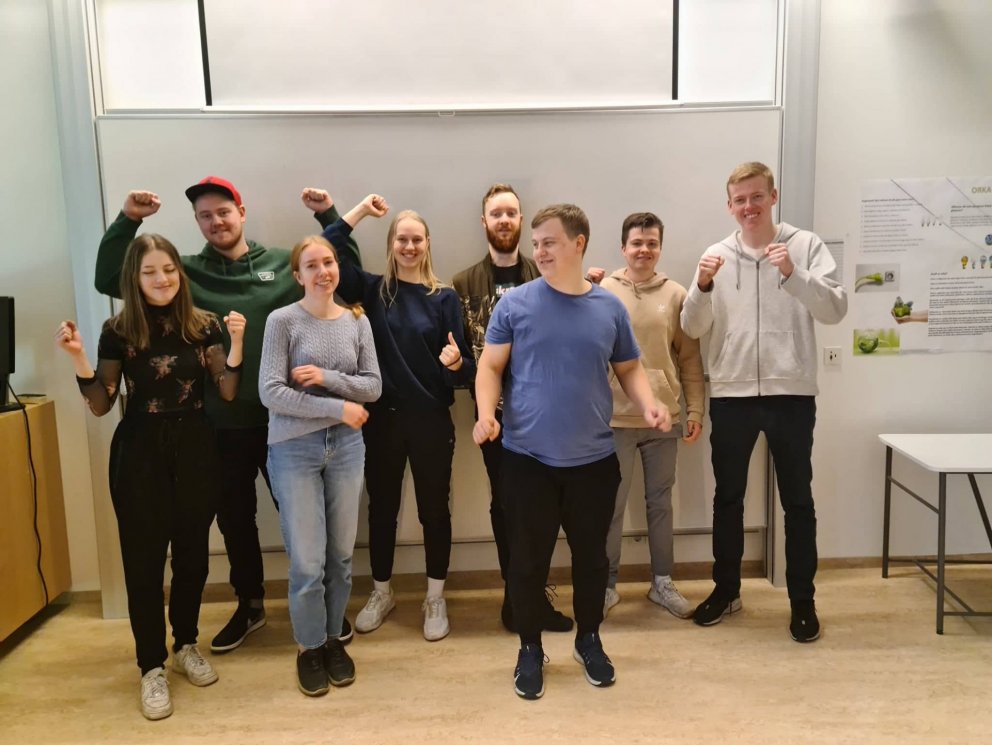 Hluti af útskriftarhópnum vor 2022