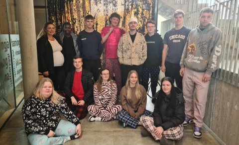 Hluti útskriftarhópsins