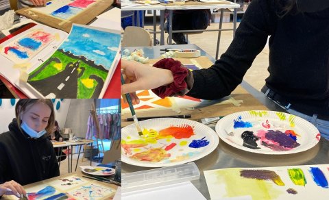 Föstudagsfréttir úr akrílmálun