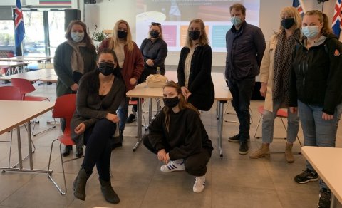 Nokkrir af kennaranemum í FMOS skólaárið 2020-2021